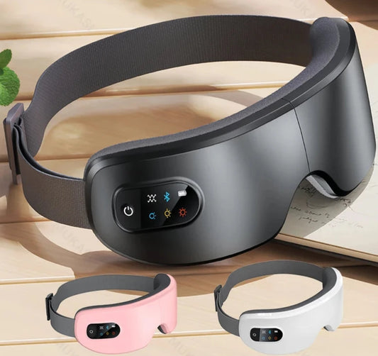 Smart Eye Massager with Heat & Bluetooth